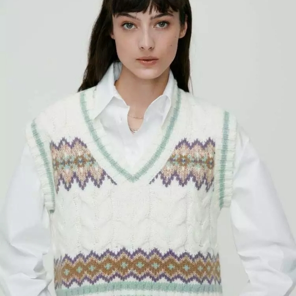 Zara | Sweaters | Nwt Zara Cable Knit 